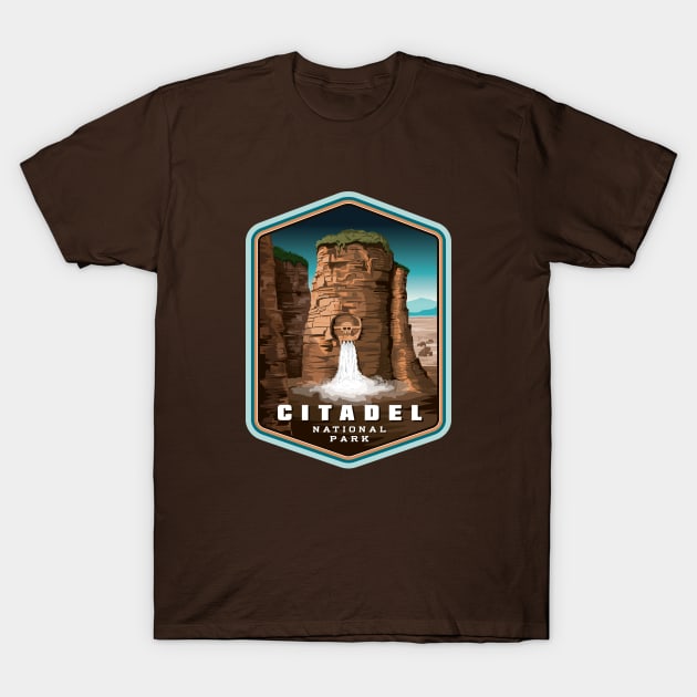 Citadel National Park T-Shirt by MindsparkCreative